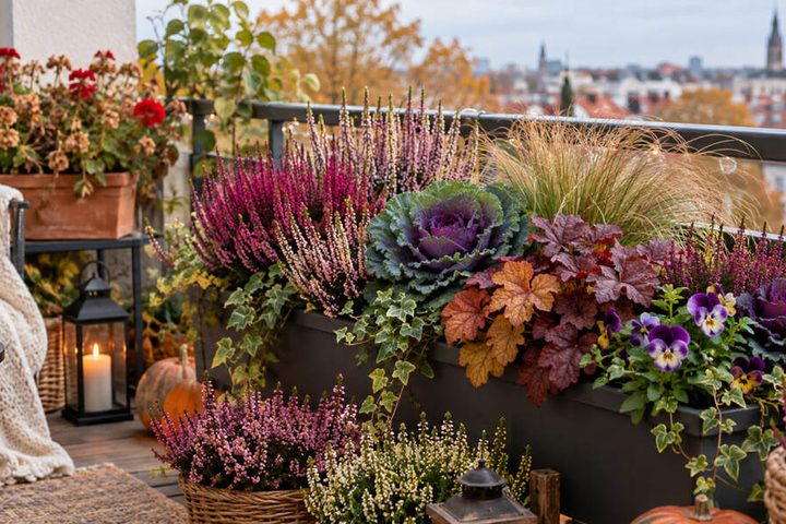 Co posadzić na balkonie po pelargoniach w październiku? Które rośliny przetrwają przymrozki i zimę?