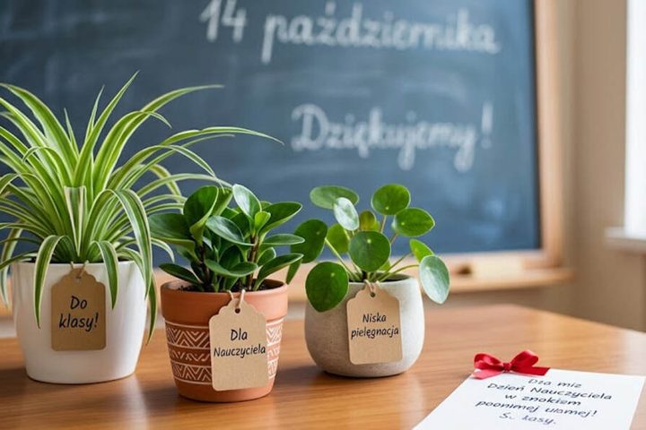 Dzień Nauczyciela 2026: jakie kwiaty doniczkowe wybrać zamiast bukietu? 5 roślin na prezent