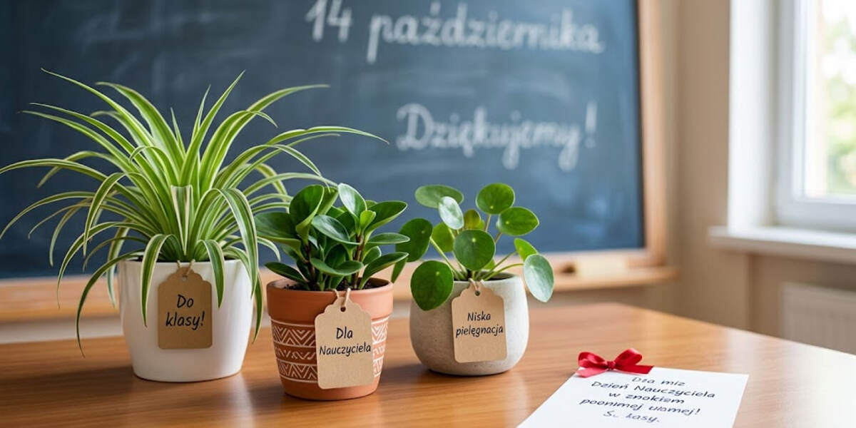 Dzień Nauczyciela 2026: jakie kwiaty doniczkowe wybrać zamiast bukietu? 5 roślin na prezent