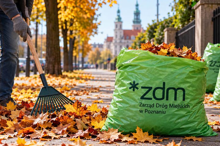 Akcja Liść 2026 w Poznaniu: kto dostanie darmowe worki, jakich liści ZDM nie odbierze i jaki jest harmonogram wywozu na listopad